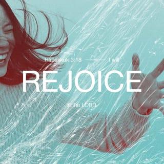 Habakkuk 3:18 - yet I will rejoice in the LORD!
I will be joyful in the God of my salvation!