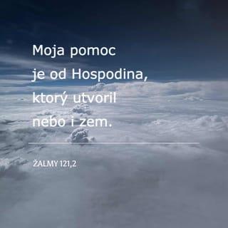 Žalmy 121:1-2 - Svoje oči dvíham k vrchom.
Odkiaľ mi príde pomoc?
Moja pomoc je od Hospodina,
ktorý utvoril nebo i zem.