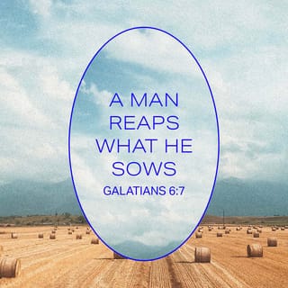 Galatians 6:7 - You cannot fool God, so don't make a fool of yourself! You will harvest what you plant.