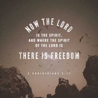 2 Corinthians 3:17-18 - Now the Lord is the Spirit, and where the Spirit of the Lord is, there is freedom. And we all, who with unveiled faces contemplate the Lord’s glory, are being transformed into his image with ever-increasing glory, which comes from the Lord, who is the Spirit.