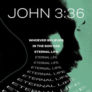 John 3:35-36 - The Father loves the Son and has placed everything in his hands. Whoever believes in the Son has eternal life, but whoever rejects the Son will not see life, for God’s wrath remains on them.