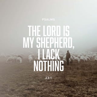Psalms 23:1 - The LORD is my shepherd;
I shall not want.