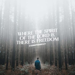 2 Corinthians 3:17 - The Lord is the Spirit, and where the Spirit of the Lord is, there is freedom.
