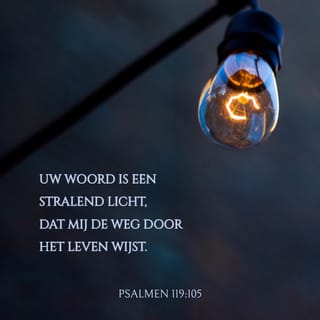 Psalmen 119:105 - Uw woord is een stralend licht,
dat mij de weg door het leven wijst.