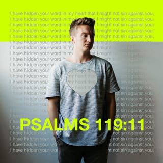 Psalms 119:11 - I have hidden your word in my heart,
that I might not sin against you.