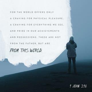 1 John 2:15-29 - Do not love the world or anything in the world. If anyone loves the world, love for the Father is not in them. For everything in the world—the lust of the flesh, the lust of the eyes, and the pride of life—comes not from the Father but from the world. The world and its desires pass away, but whoever does the will of God lives forever.

Dear children, this is the last hour; and as you have heard that the antichrist is coming, even now many antichrists have come. This is how we know it is the last hour. They went out from us, but they did not really belong to us. For if they had belonged to us, they would have remained with us; but their going showed that none of them belonged to us.
But you have an anointing from the Holy One, and all of you know the truth. I do not write to you because you do not know the truth, but because you do know it and because no lie comes from the truth. Who is the liar? It is whoever denies that Jesus is the Christ. Such a person is the antichrist—denying the Father and the Son. No one who denies the Son has the Father; whoever acknowledges the Son has the Father also.
As for you, see that what you have heard from the beginning remains in you. If it does, you also will remain in the Son and in the Father. And this is what he promised us—eternal life.
I am writing these things to you about those who are trying to lead you astray. As for you, the anointing you received from him remains in you, and you do not need anyone to teach you. But as his anointing teaches you about all things and as that anointing is real, not counterfeit—just as it has taught you, remain in him.

And now, dear children, continue in him, so that when he appears we may be confident and unashamed before him at his coming.
If you know that he is righteous, you know that everyone who does what is right has been born of him.