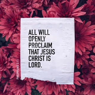 Philippians 2:11 - and all will openly proclaim that Jesus Christ is Lord,
to the glory of God the Father.