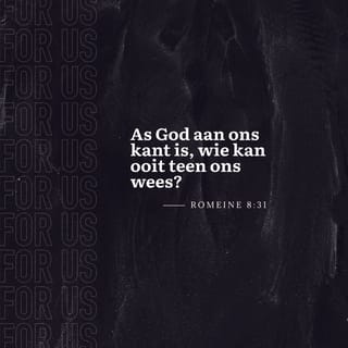 Romeine 8:31 - Ons weet dit nou alles. Ons weet dat God by ons is, daarom is ons vir niemand bang nie.