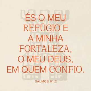 Salmos 91:2 - Direi do SENHOR: Ele é o meu Deus, o meu refúgio, a minha fortaleza, e nele confiarei.