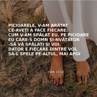 Ioan 13:14-15 - Așadar dacă eu, Domnul și Învățătorul, v-am spălat picioarele și voi sunteți datori să vă spălați picioarele unii altora.
Pentru că v-am dat un exemplu, ca să faceți așa cum și eu v-am făcut vouă.