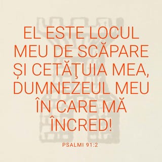 Psalmul 91:2 - zice despre Domnul: „El este locul meu de scăpare și cetățuia mea,
Dumnezeul meu în care mă încred!”