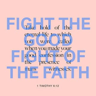 1 Timothy 6:11-19 - But you, man of God, flee from all this, and pursue righteousness, godliness, faith, love, endurance and gentleness. Fight the good fight of the faith. Take hold of the eternal life to which you were called when you made your good confession in the presence of many witnesses. In the sight of God, who gives life to everything, and of Christ Jesus, who while testifying before Pontius Pilate made the good confession, I charge you to keep this command without spot or blame until the appearing of our Lord Jesus Christ, which God will bring about in his own time—God, the blessed and only Ruler, the King of kings and Lord of lords, who alone is immortal and who lives in unapproachable light, whom no one has seen or can see. To him be honor and might forever. Amen.


Command those who are rich in this present world not to be arrogant nor to put their hope in wealth, which is so uncertain, but to put their hope in God, who richly provides us with everything for our enjoyment. Command them to do good, to be rich in good deeds, and to be generous and willing to share. In this way they will lay up treasure for themselves as a firm foundation for the coming age, so that they may take hold of the life that is truly life.