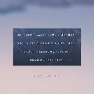 1Samuel 2:2 - “Não há ninguém santo como o SENHOR;
não há outro além de ti;
não há Rocha como o nosso Deus.