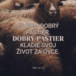 Ján 10:10-11 - Zlodej prichádza, len aby kradol, zbíjal a hubil. Ja som prišiel, aby mali život, a to v hojnej miere. Ja som dobrý pastier. Dobrý pastier kladie svoj život za ovce.