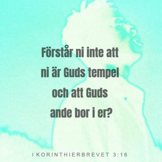 Första Korinthierbrevet 3:16 - Förstår ni inte att ni är Guds tempel och att Guds ande bor i er?