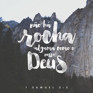 1Samuel 2:2 - Ninguém há santo como Jeová;
pois não há outro fora de ti,
nem há outra rocha como o nosso Deus.