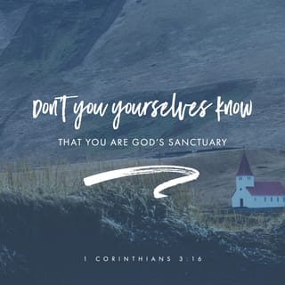 1 Corinthians 3:16 - Don’t you know that you are God’s temple and that God’s Spirit lives in you?