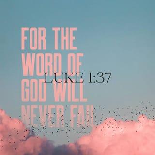 Luke 1:37 - God can do anything!”