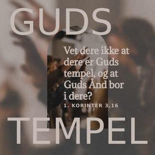 1 Korinter 3:16 - Vet dere ikke at dere er Guds tempel, og at Guds Ånd bor i dere?