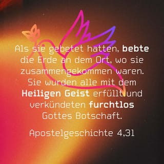 Apostelgeschichte 4:31 HFA