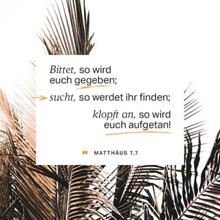 Matthäus 7:7-11 HFA