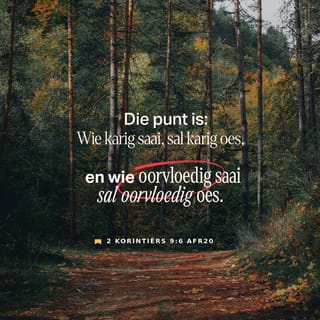 2 KORINTIËRS 9:6 AFR83