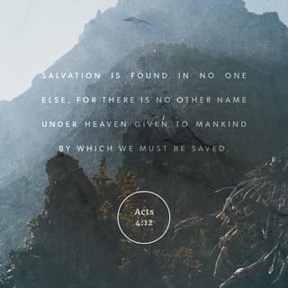 Acts 4:12 - Salvation is to be found through him alone; in all the world there is no one else whom God has given who can save us.”