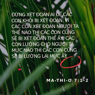 Ma-thi-ơ 7:1-2 VIE1925