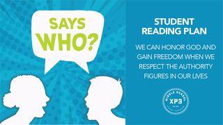 Says Who?