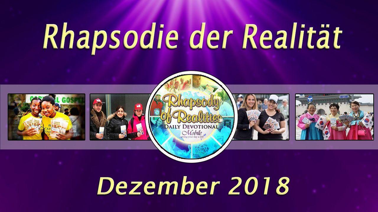 Rhapsodie der Realität (Dezember 2018)