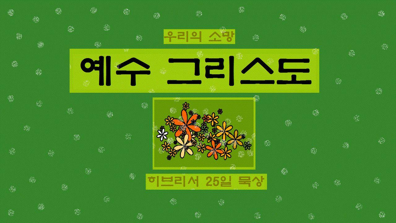 우리의 소망 예수 그리스도  