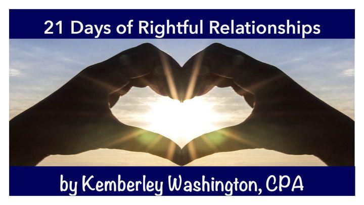 21 Days of Rightful Relationships 