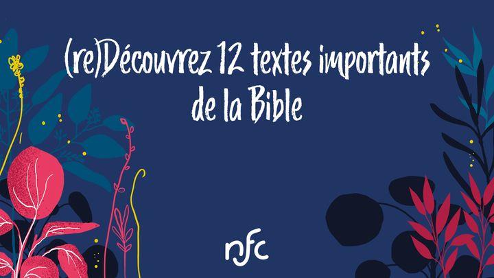 (re)Découvrez 12 textes importants de la Bible 