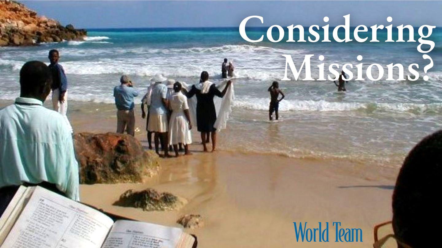 Considering Missions? Luk 9:25 Hilim ha hiti Pútuun pa