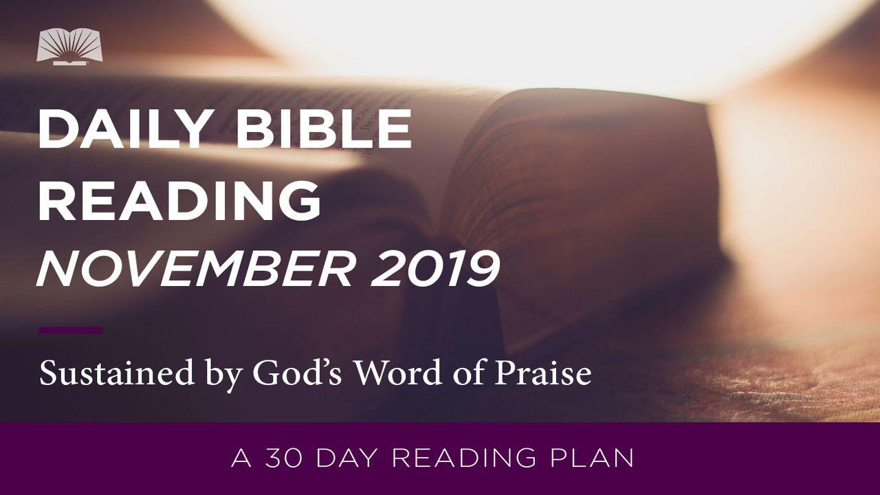 Daily Bible Reading — Sustained By God’s Word Of Praise