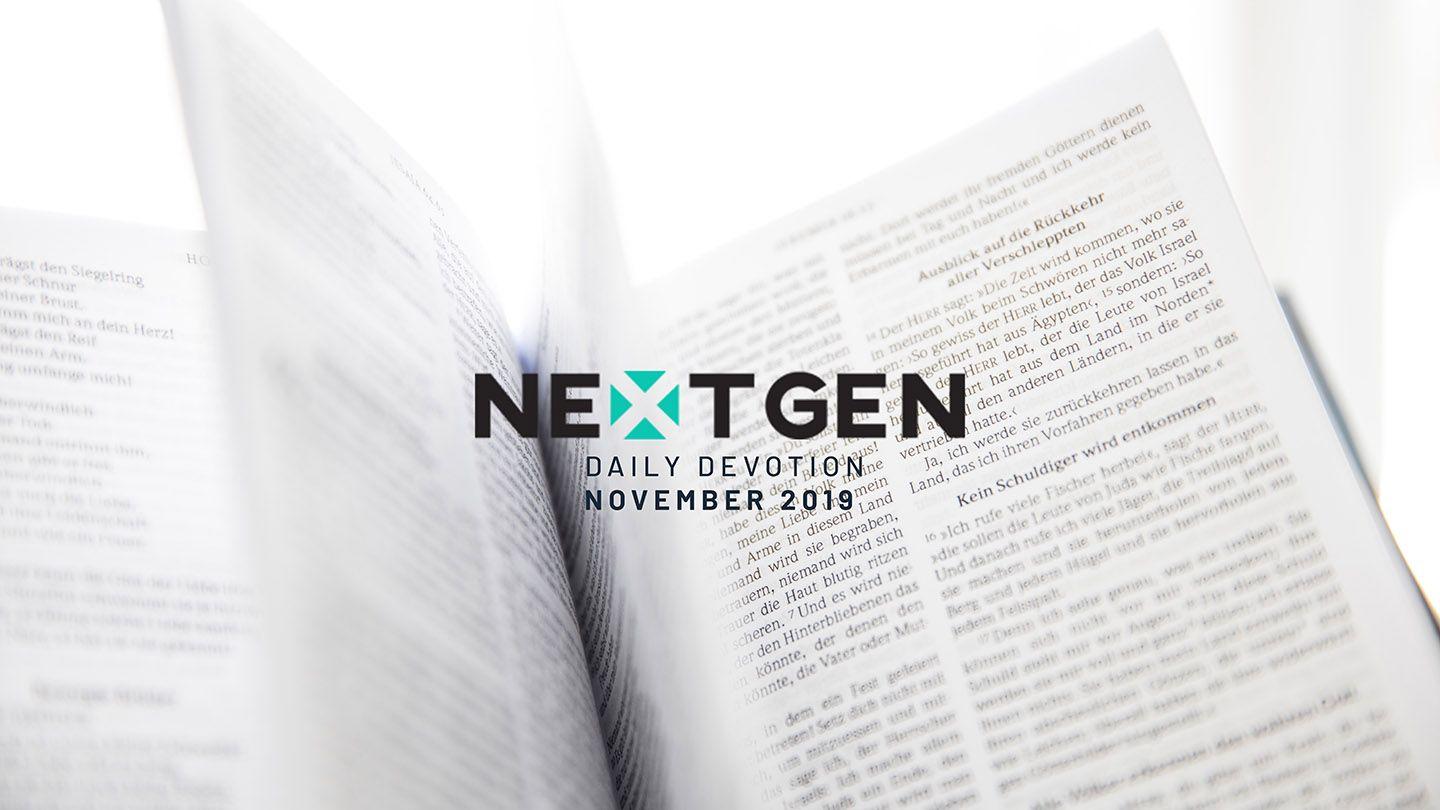 November NextGen Daily Devotion 