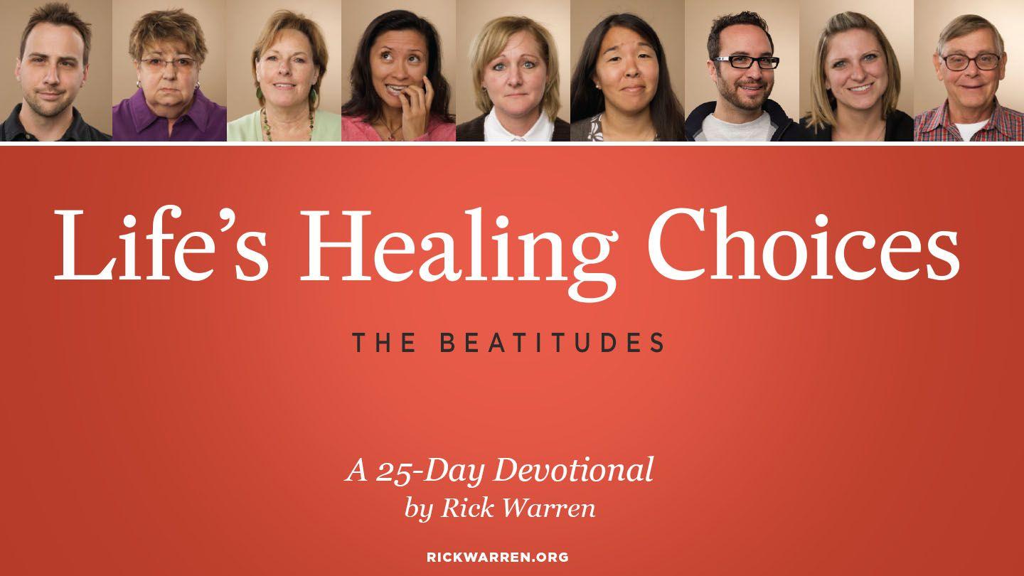 Life's Healing Choices Hebrews 2:1-4 King James Version