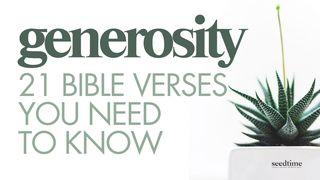 Generosity: 21 Bible Verses You Need to Know יוחנן 16:3 תנ"ך וברית חדשה בתרגום מודני
