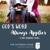 God’s Word Always Applies 