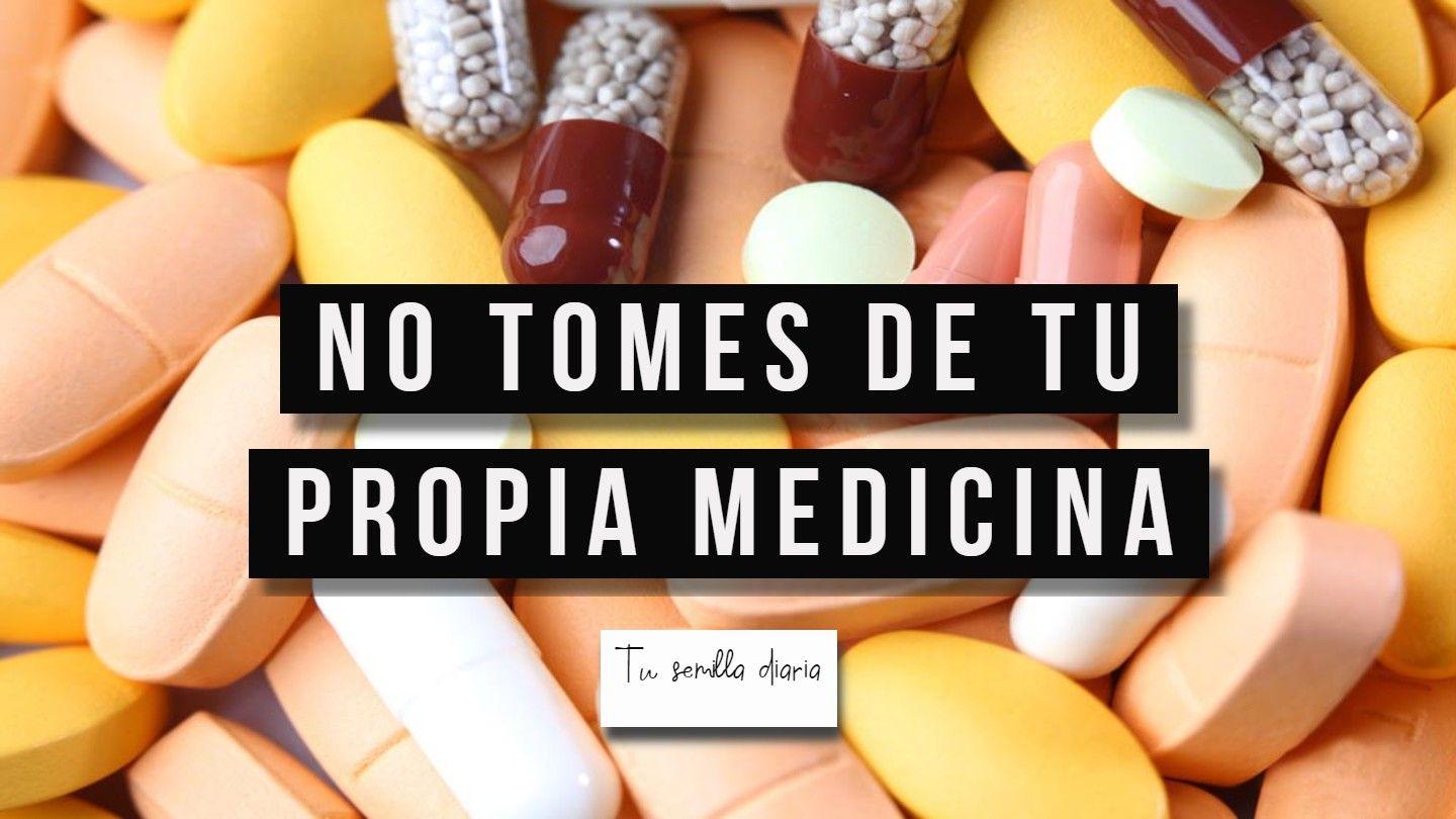 NO TOMES DE TU PROPIA MEDICINA. ISAÍAS 41:13-20 Dios Habla Hoy Versión Española