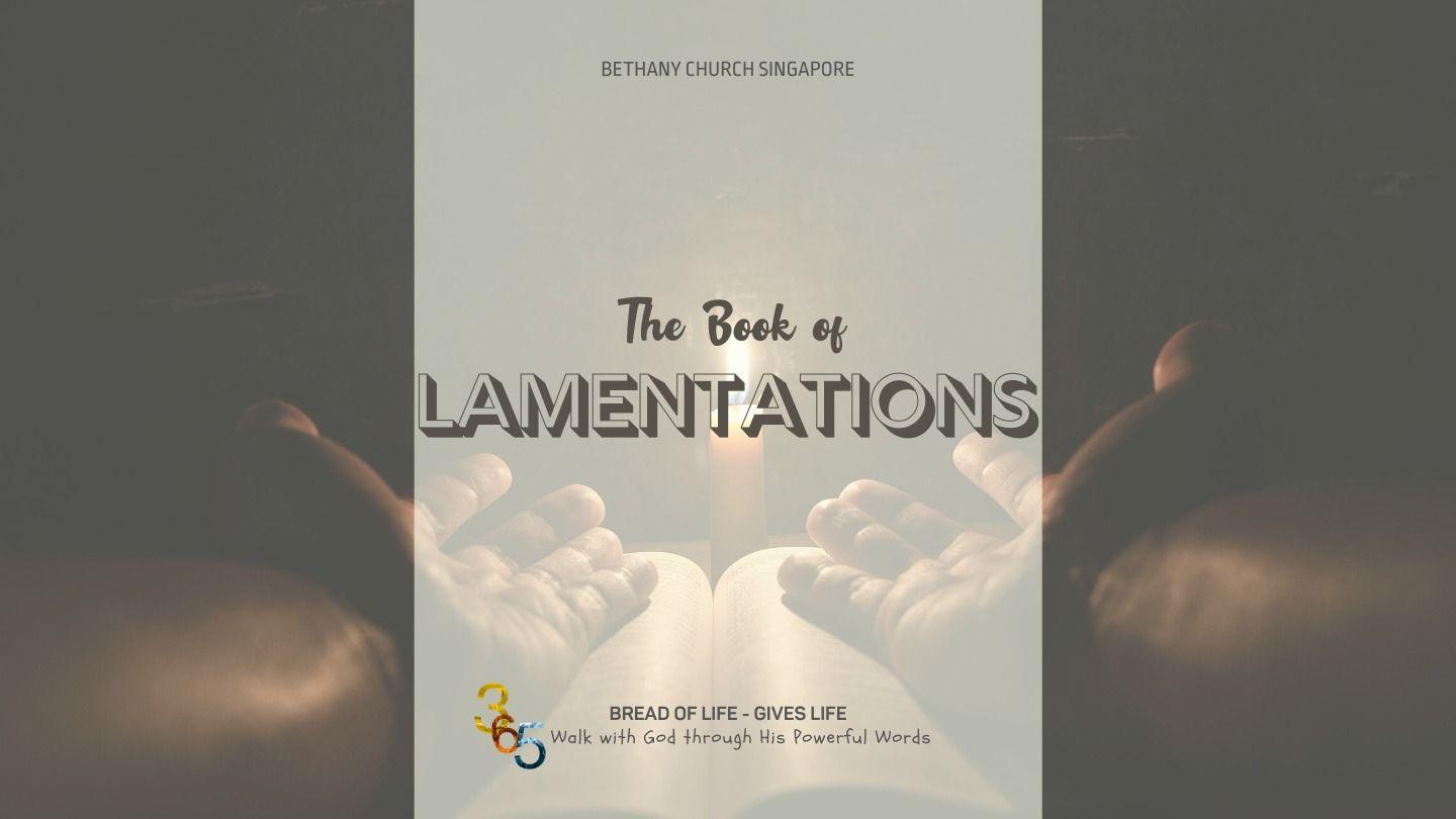 The Book of Lamentations Lamentations 3:23-24 Parole de Vie 2017