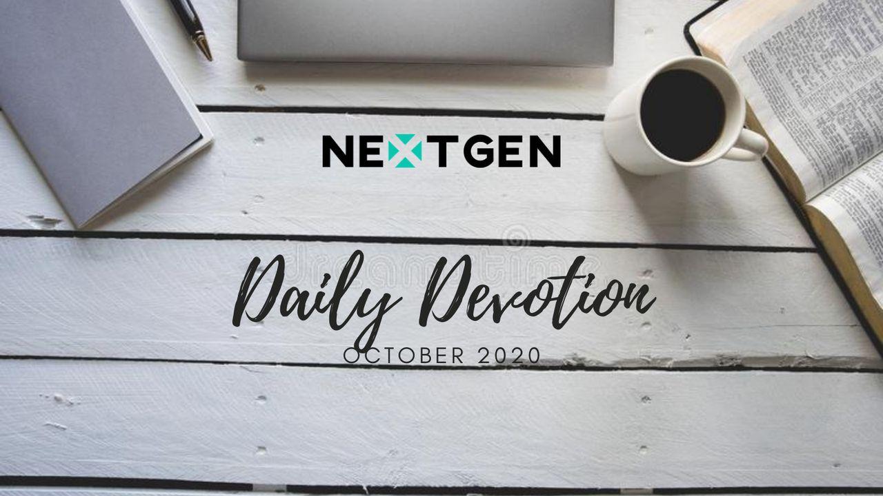 October NextGen Daily Devotion 