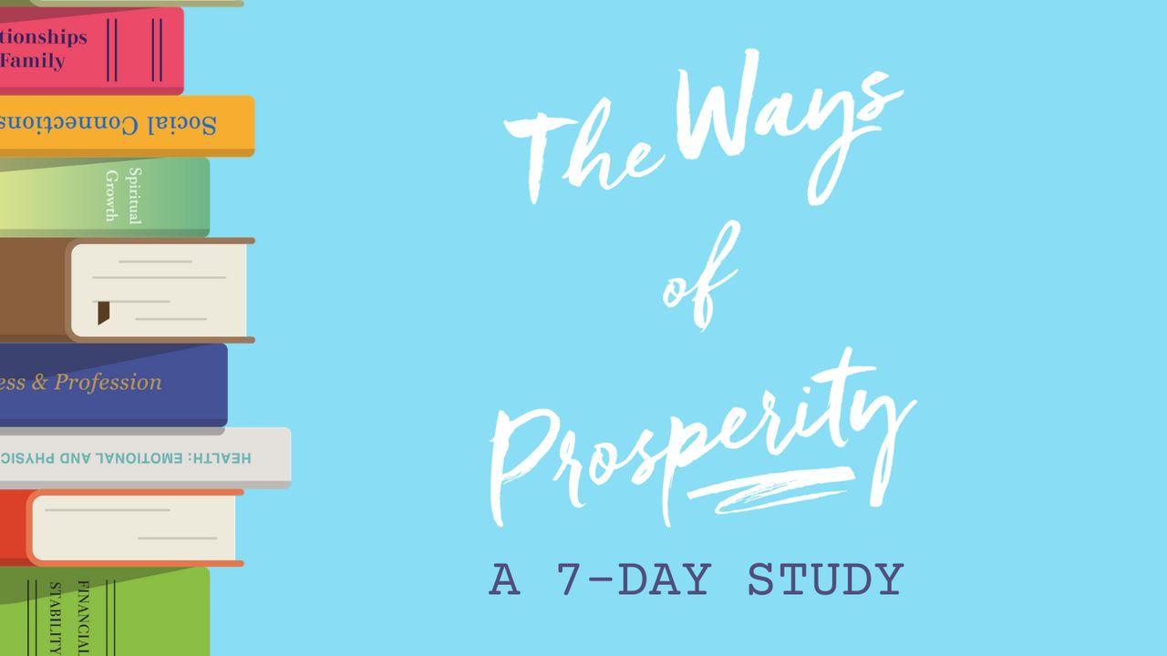 The Ways of Prosperity