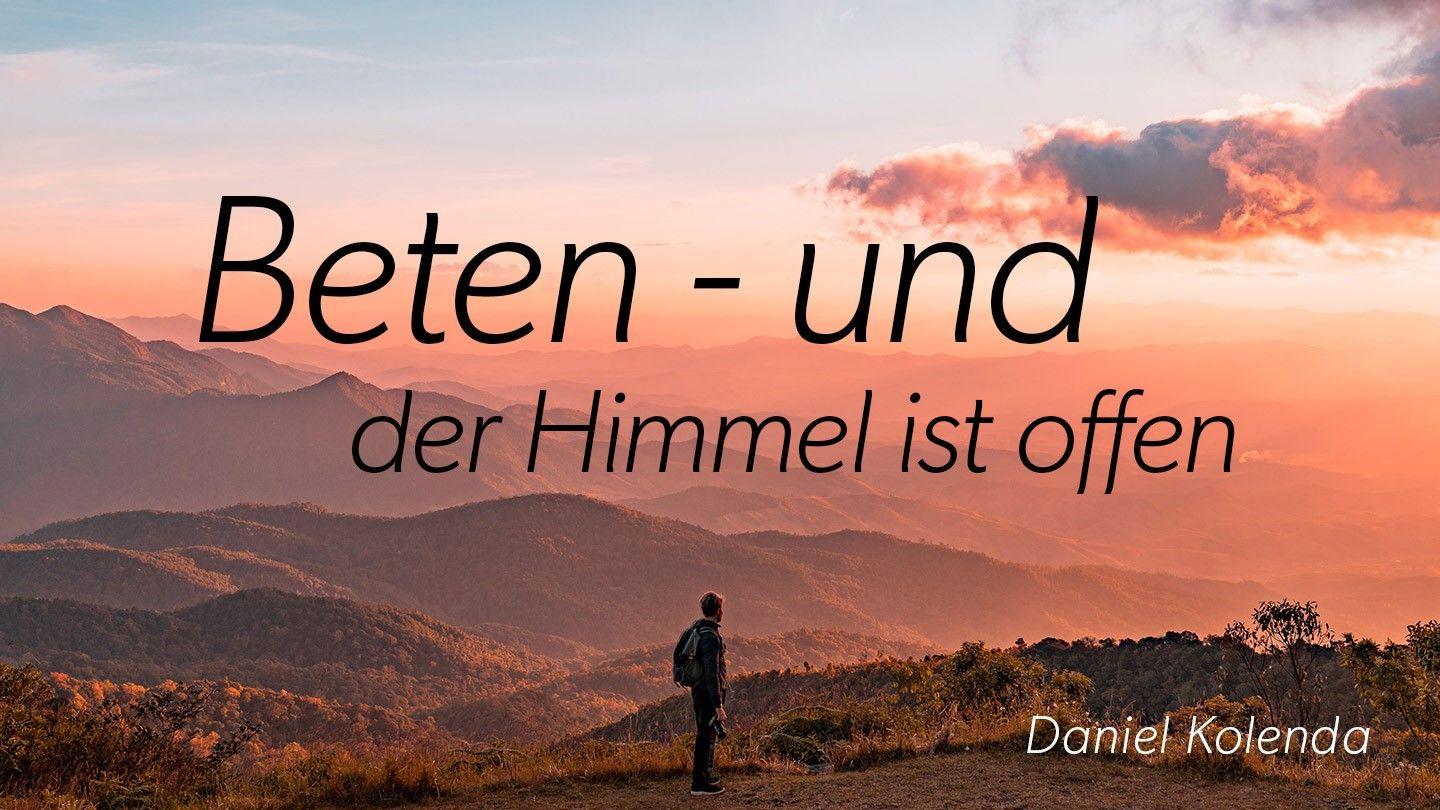 Gebet - und der Himmel ist offen Matthieu 6:9-10 Traduction Française de Modèle