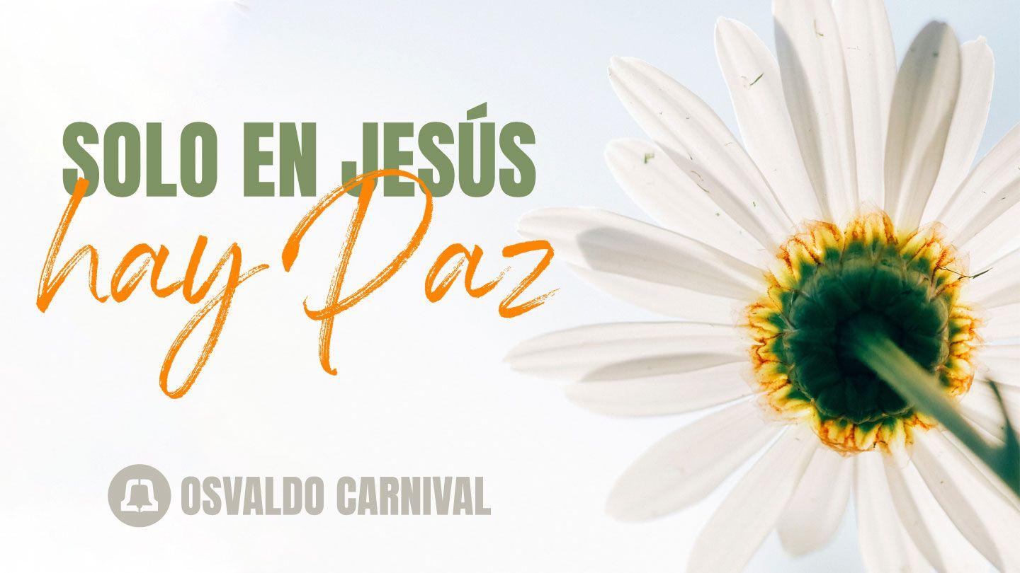 Solo en Jesús hay Paz San Juan 16:33 El Nuevo Testamento, Salmos y Proverbios