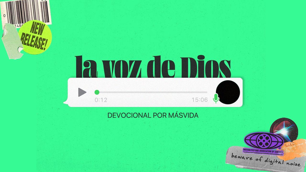 Escuchar la voz de Dios.