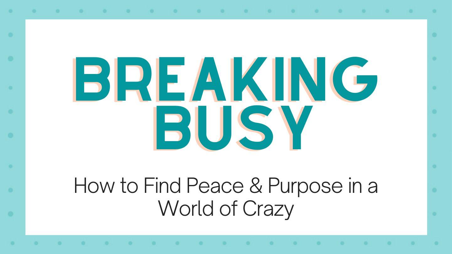Breaking Busy: Find Peace & Purpose in the Crazy Psalmen 92:13-16 Die Bibel (Schlachter 2000)
