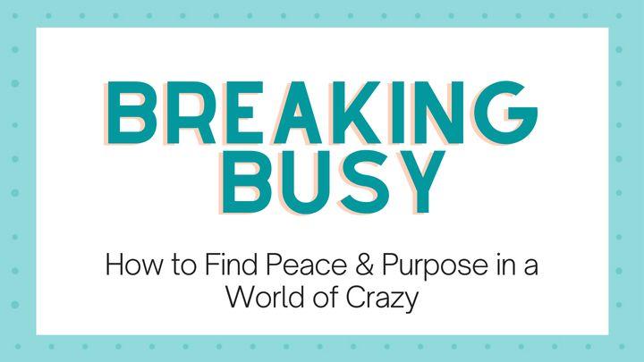 Breaking Busy: Find Peace & Purpose in the Crazy