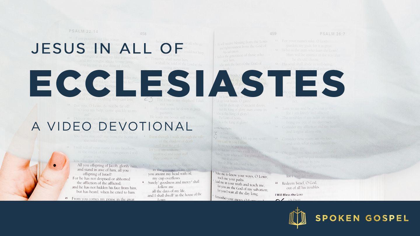 Jesus in All of Ecclesiastes - A Video Devotional Psalm 119:168 King James Version