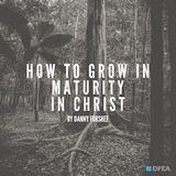Growing in Maturity in Christ 